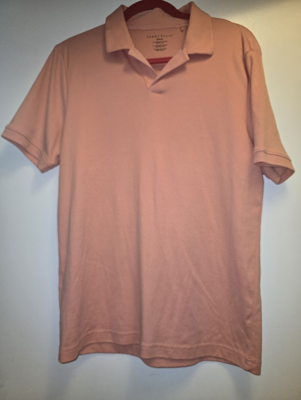Perry Ellis Men's  Pink Polo Shirt